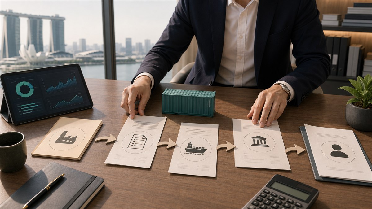 Letter of Credit and Trust Receipt import financing cycle for Singapore SMEs