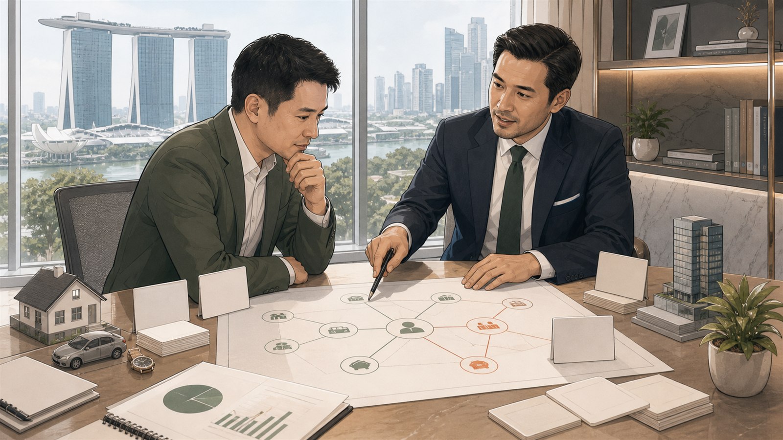 Singapore SME personal guarantee risk map showing business and personal exposure